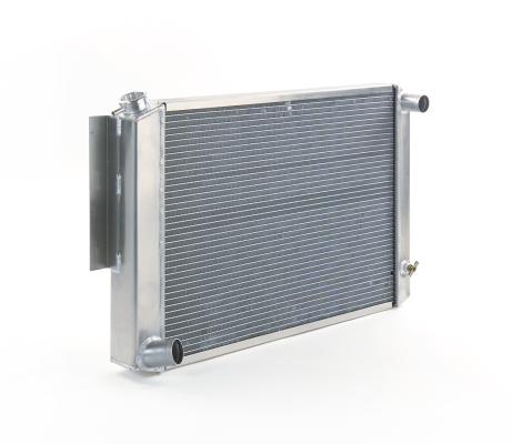 Radiator Factory-Fit Polished Finish for 71-74 Dodge B-Body w/Std Trans Driver Water Pump Outlet Be Cool Radiator
