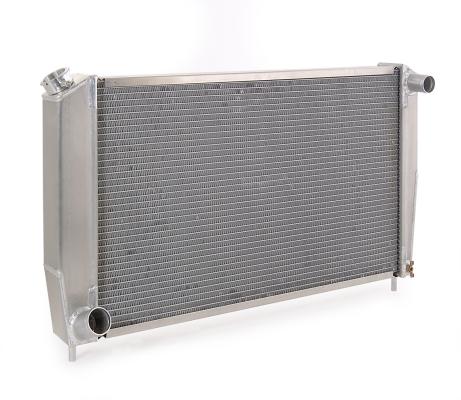 Radiator Factory-Fit Polished Finish for 67-70 Ford Mustang, Mercury Cougar w/Std Trans Be Cool Radiator