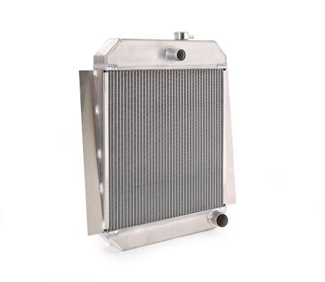 Radiator Factory-Fit Polished Finish for 47-54 GMC C/K 100 Series 1/2 Ton Carrier Pickup/3/4 Ton Pickup w/Std Trans Be Cool Radiator