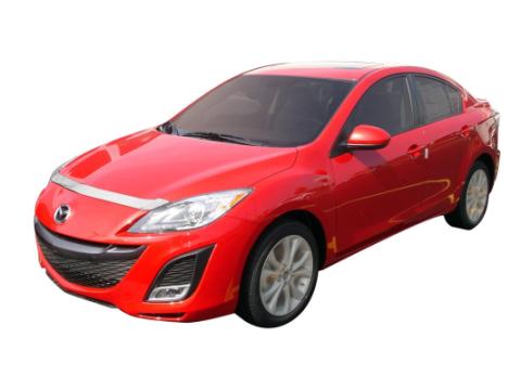 Aeroskin Hood Protector for 2010-2013 Mazda 3 Chrome AVS