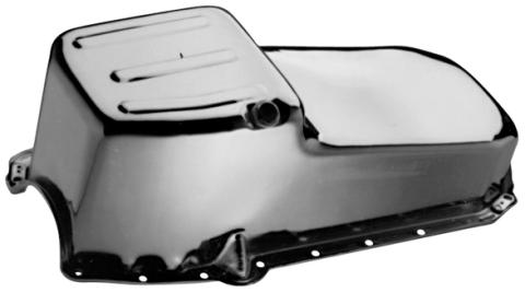 Oil Pan Street Type Unit Chrome Plated Steel Fits Small Block Chevy 1965-1979 Proform