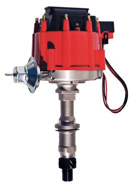 HEI Distributor 50,000 Volt Built-In Coil Red Cap Fits Pontiac V8 Engines Proform