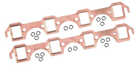 Copper Seal Header Gaskets Fits 1964-1995 Ford 289-351W Small Block Rectangular Ports Mr Gasket