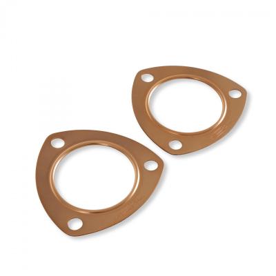 Copper Seal Collector Gaskets -Pair Fits 2-1/2 Inch Diameter 3-Bolt Round Header Collectors Mr Gasket