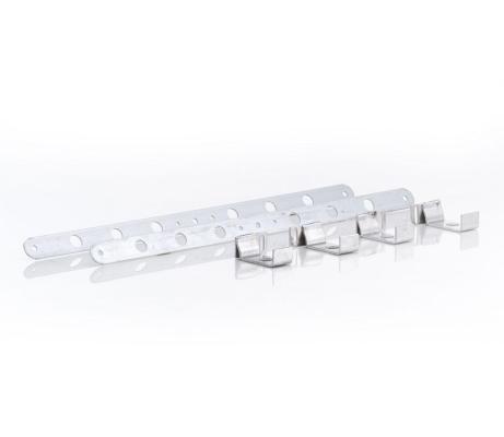Natural Finish Aluminum Brackets For Shrouded Dual 11 Inch Fan Installation Set of 4 Be Cool Radiator