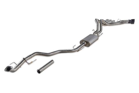 Signature Series Cat-Back Exhaust System Fits 2024-2025 Toyota Tacoma 2.4-Liter, All Wheelbases, Signature Series Dual Out Same Side Cat-Back Exhaust System, 304 Stainless Steel – Moderate Sound Flowmaster