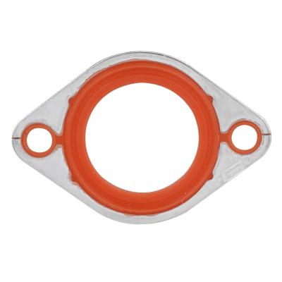Thermostat Gasket Molded Rubber on Aluminum Carrier Fits 1955-2002 Chevrolet 262-400 Gen I Small Block and 1965-2000 Chevrolet 396-502 Big Block, 1979-1992 Mopar 318/360 LA Small Block and 1992-2003 Mopar 3.9L/5.2L/5.9L Magnum Mr Gasket