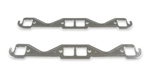 Header Gaskets Aluminum Layered Fits 1955-1991 Chevrolet 262-400 Gen I Small Block 1.45 Inch x 1.48 Inch Square Ports Mr Gasket