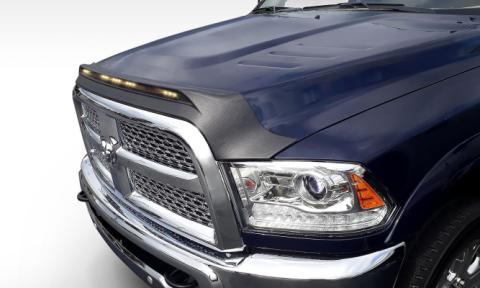 Aeroskin LightShield Hood Shield for 2009-2023 Ram 1500/Dodge Ram 1500 Black AVS