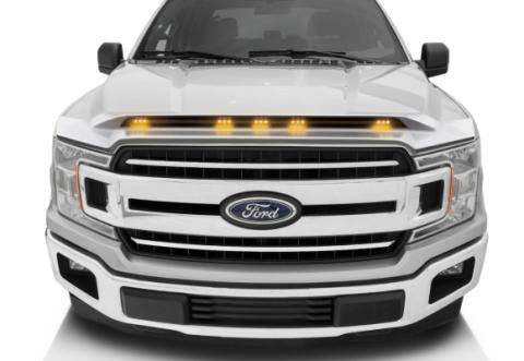 Aeroskin Lightshield Color-Match Hood Protector for 2018-2020 Ford F-150/F-150 Police Responder Oxford White AVS