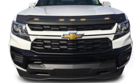 Aeroskin LightShield Hood Shield for 2015-2022 Chevrolet Colorado Black AVS