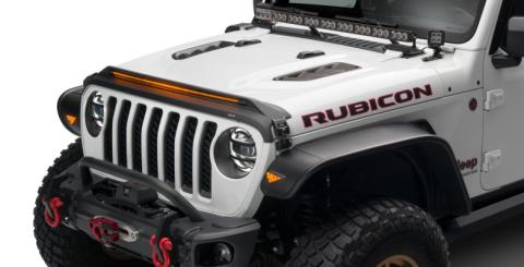 Aeroskin LightShield Hood Shield for 2018-2026 Jeep Wrangler and More Door Black AVS