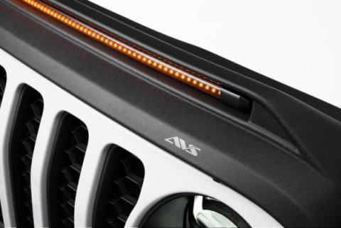 Aeroskin LightShield Hood Shield for 2018-2026 Jeep Wrangler and More Door Black AVS