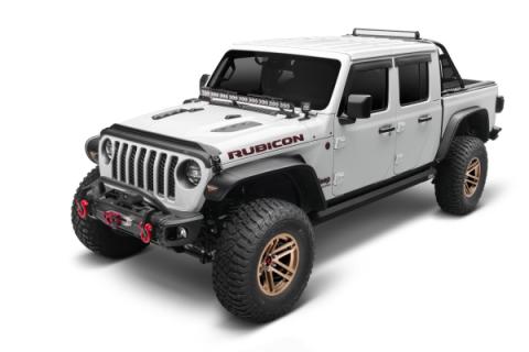 Aeroskin LightShield Hood Shield for 2018-2026 Jeep Wrangler and More Door Black AVS