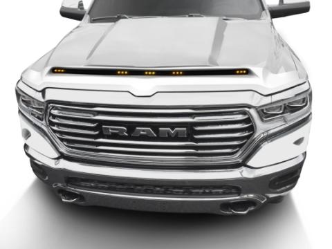Aeroskin Lightshield Color-Match Hood Protector for 2022-2026 Ram 1500/1500 Rho Ivory Pearl Tri-Coat AVS