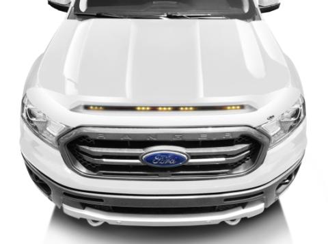 Aeroskin Lightshield Color-Match Hood Protector for 2021-2023 Ford Ranger Oxford White AVS