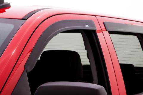 Ventvisor Deflector for 2014-2025 Chevrolet Silverado 1500 and More Matte Black Low Profile Outside Mount 4 Piece AVS