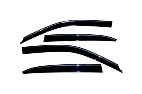 Ventvisor Deflector for 2001-2006 Lexus LS430 Smoke w/Chrome Trim Low Profile 4 Piece AVS