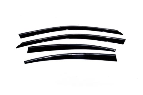 Ventvisor Deflector for 2007-2011 Lexus Es350 Smoke w/Chrome Trim Low Profile 4 Piece AVS