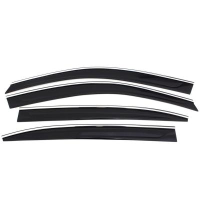 Ventvisor Deflector for 2019-2025 Cadillac Xt4 Smoke w/Chrome Trim Low Profile 4 Piece AVS