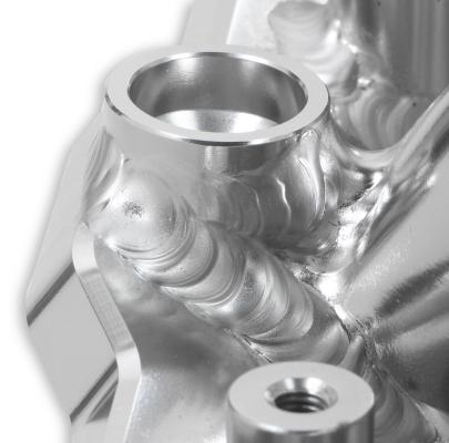 Low-Profile Sheet Metal Fabricated Intake Manifold GM Ls1/Ls2/Ls6 Hi-Ram 92Mm Throttle Body Opening + Fuel Rail Kit Silver With Logo Low Profile Mounting Provision For Map Sensor On Rear Of Intake Plenum Use GM #12592525 Sniper EFI