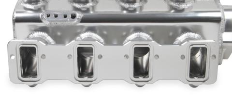 Sheet Metal Fabricated Intake Manifold GM Ls3/L92 Hi-Ram Sheet Metal Fabricated Sheet Metal Intake Manifold Ls3/L92 102Mm Throttle Body Opening + Fuel Rail Kit Silver With Logo Sniper EFI