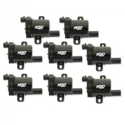 MSD Ignition Coil Blaster Series L-Series Truck Engine Black 8-Pack 1999-2007 GM L-Series Truck Engines 10457730/19005218 Replacement Heat Sink MSD Ignition