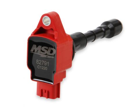 MSD Ignition Coil Blaster Series Fits Nissan/Infiniti 3.5L Red 6-Pack Fits Nissan 2007-2020 350Z/Altima/Maxima/Murano/Pathfinder/Quest Infiniti 2008-2020 G25 2.5L/Ex35/Fx35/G35/Jx35/M35/M35H/Q50/Q70/Qx60 3.5L Engine MSD Ignition