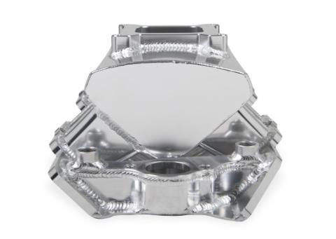 Sheet Metal Fabricated Intake Manifold Big Block Chevy Fabricated Intake Manifold Bbc Single Plane 1 X 4150 Silver With Logo Sniper EFI
