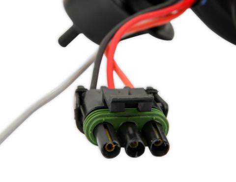 Distributor, Ford 289/302, Ready-To-Run, Black Cap, Steel Gear MSD'S Pro-Billet Distributor With Small Diameter Black Cap And Ready To Run W/Vacuum Advance And Steel Gear, No Ignition Box Needed MSD Ignition
