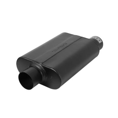 40 Series Delta Flow Chambered Muffler 40 Delta Flow Stainless Steel 3.00 Offset In 3.00 Center Out Aggressive Sound Flowmaster
