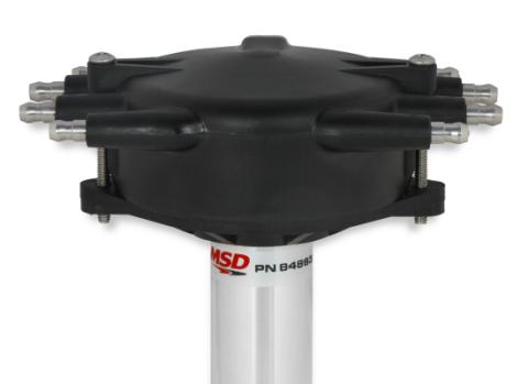 Chevy Super Tall Block Black Crab Cap Distributor Low-Profile, Tall Block Racing Distributor MSD Ignition