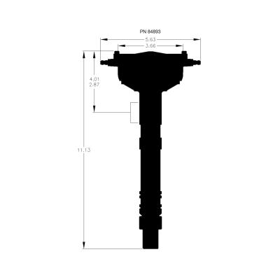 Chevy Crank Trigger Distributor With Black Crab Cap Low-Profile, Black Crab Cap Racing Distributor MSD Ignition
