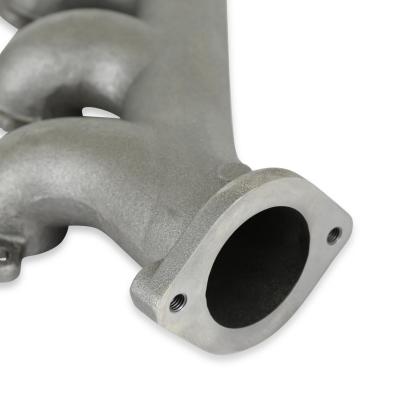 LS Swap Exhaust Manifolds Rear Dump Sbc Exit Natural Cast Multi-Fit GM Gen III, Iv LS Engines 2.50-In. Outlet Hooker BlackHeart