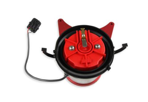 MSD Front Drive Distributor With Adjustable Cam Sync Small Block Chevy Front Drive Distributor With Adjustable Hall-Effect Cam Sync Sensor Ideal For Triggering EFI Systems MSD Ignition