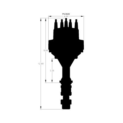 Oldsmobile V8 Ready-To-Run Distributor Fits Olds 260, 307, 330, 350, 400, 403, 425 And 455. Ready-To-Run Distributor Include A Built-In Ignition Module. No MSD Ignition Control Required. Includes A Rev Limiter MSD Ignition
