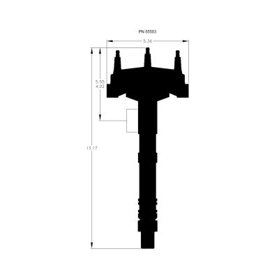 Tall Block Chevy V8 Crank Trigger Distributor Distributor Designed For Race Applications Using MSD Crank Trigger Systems MSD Ignition