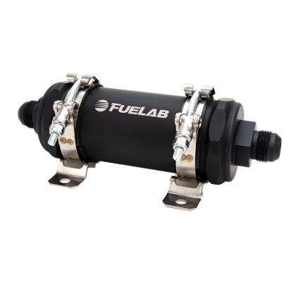 PRO Series Extreme Flow In-Line Fuel Filter 10GPM -10AN Inlet/12AN Outlet 100 micron stainless steel element FUELAB