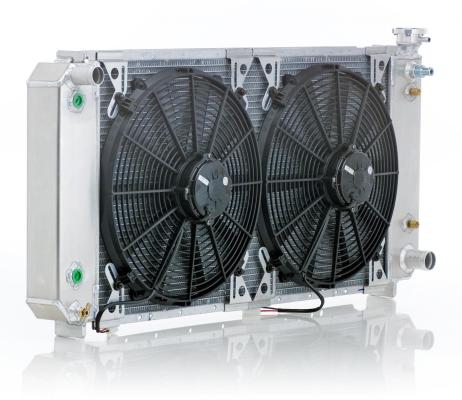 88-99 GM Radiator Module w/Dual Coolers Polished Finish Horsepower Rating 1000 Be Cool Radiator