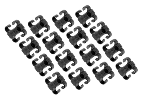 MSD Dual Plug Wire Separators, Set Of 16, For Sleeved 8-8.5Mm Wires Tidy Up Your Engine Bay With MSD Dual Plug Wire Separators MSD Ignition