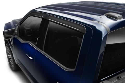 Ventvisor Deflector for 2022-2025 Toyota Tundra Double Cab Pickup Smoke Low Profile Outside Mount 4 Piece AVS