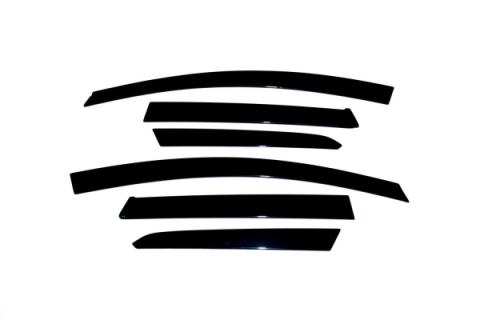 Ventvisor Deflector for 2008-2011 Subaru Impreza/Impreza Outback Smoke Low Profile Outside Mount 6 pc. AVS