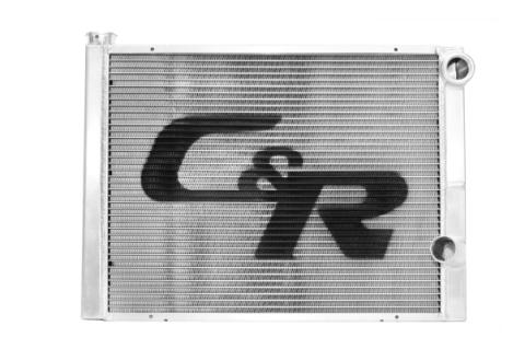Radiator Universal CR Performance Double Pass Open 28 Inch x  Inch 1-3/4 Inch High Outlet C&amp;R Racing