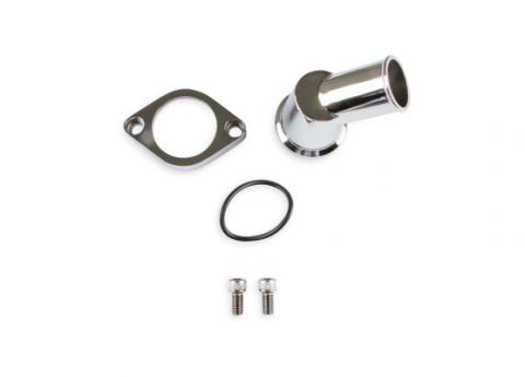 O-ring Style Chrome Water Neck 45 degree Fits 1967-1975 Chevrolet V8 Engines Mr Gasket