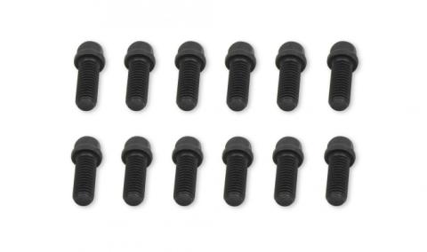 Header Bolts -3/8-16 x 1 Inch Hex Head Black Oxide Fits AMC 290-401, Chevrolet Small Block 262-400, Chrysler 383-440 except Hemi, Pontiac 326-455, Oldsmobile 330-455 Mr Gasket