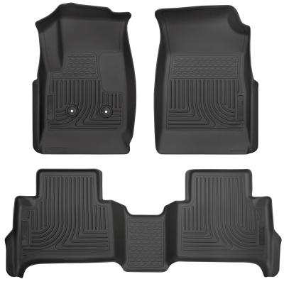 Weatherbeater Front &amp; 2nd Seat Floor Liners For 2015-2022 Colorado/Canyon Crew Cab Husky Liners