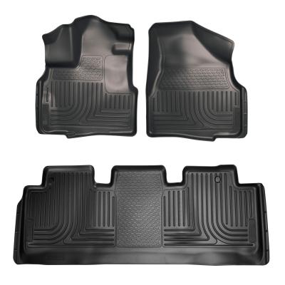 Weatherbeater Front &amp; 2nd Seat Floor Liners For 2011-2017 Odyssey Husky Liners