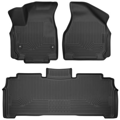 Weatherbeater Front &amp; 2nd Seat Floor Liners For 2017-2025 Pacifica/Voyager Husky Liners