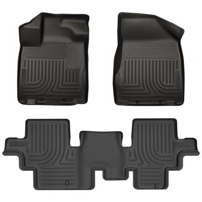 Weatherbeater Front &amp; 2nd Seat Floor Liners For 2013-2020 Pathfinder Husky Liners