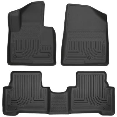 Weatherbeater Front &amp; 2nd Seat Floor Liners For 2013-2018 Santa Fe Sport Husky Liners